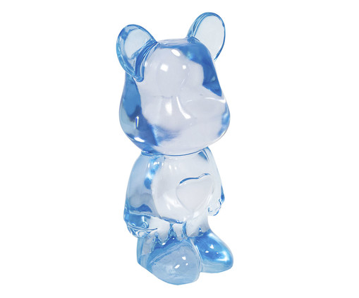 Escultura Pequeno Urso em Resina Azul, Azul | WestwingNow