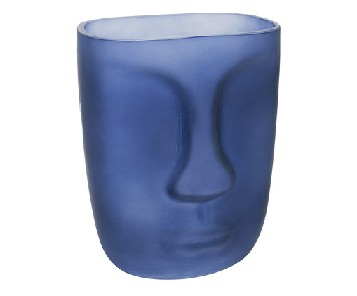 Vaso Grande em Vidro Azul, Azul | WestwingNow