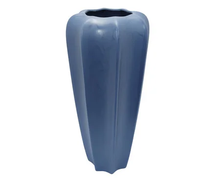 Vaso Grande em Cerâmica Puckett Azul | Westwing