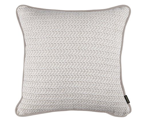 Capa de Almofada Creme e Branco Jacquard com Cordonê, Off White | WestwingNow