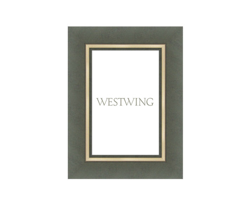 Porta Retrato em Resina Kanda I Verde e Dourado, green | WestwingNow