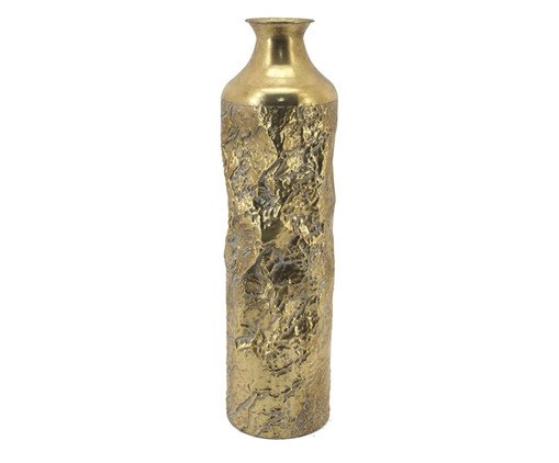 Vaso em Metal Corduroy II Dourado, gold | WestwingNow
