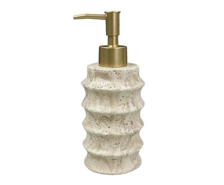 Porta Sabonete Líquido em Resina Mesclado Shell Dourado | Westwing