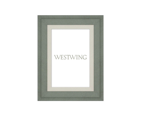 Porta Retrato em Resina Beardy I Verde | Westwing