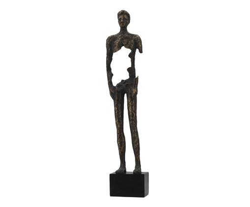 Escultura em Resina Homem em Pé Bronze, Bronze | WestwingNow