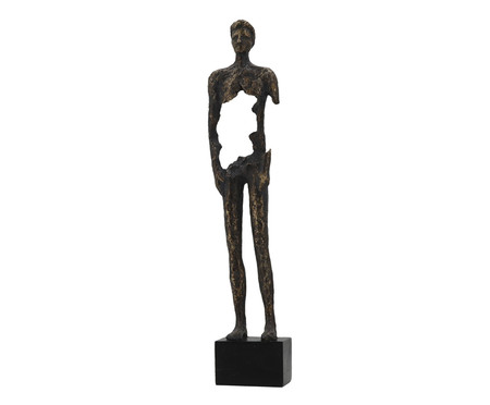 Escultura em Resina Homem em Pé Bronze