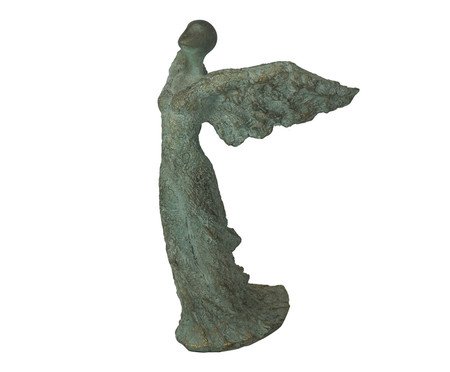 Estátua Anjo em Cimento Cinza Rústico II Cinza | Westwing