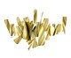 Adorno para Parede em Aço Abstrata III Dourado, gold | WestwingNow