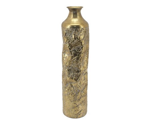 Vaso em Metal Corduroy I Dourado, gold | WestwingNow