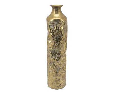 Vaso em Metal Corduroy I Dourado | Westwing