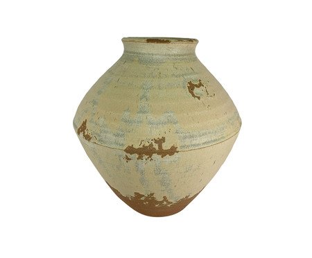 Vaso em Cerâmica Grady I Bege e Marrom | Westwing