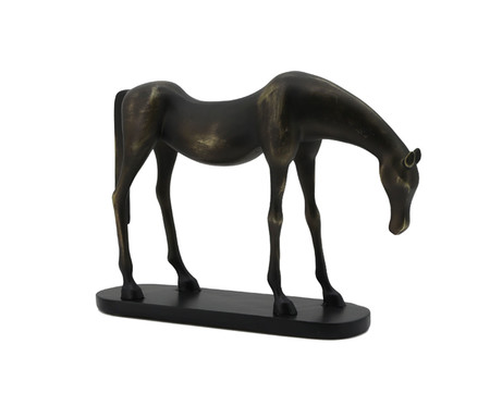 Adorno Cavalo em Resina Bronze