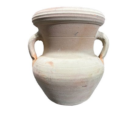 Vaso Marroquino em Cerâmica Areia e Rosa | Westwing