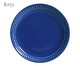 Jogo de Pratos para Sobremesa Sevilha Azul Navy - 06 Pessoas, Azul | WestwingNow