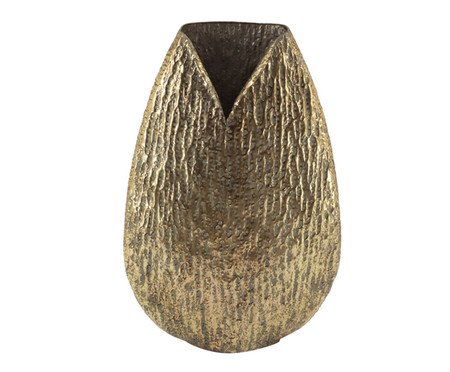 Vaso em Metal Pines I Dourado | Westwing
