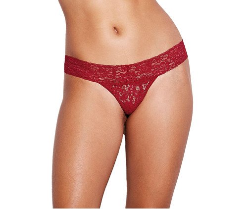 Calcinha Fio Dental Em Renda - Vermelho Zaire, Vermelho | WestwingNow
