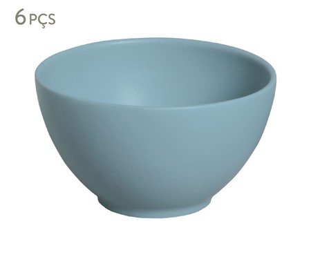 Jogo de Bowls em Cerâmica Stoneware Fiordes - Azul | WestwingNow