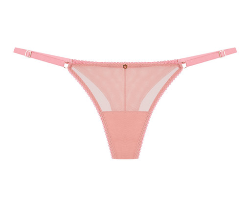 Calcinha String Fio Dental em Tule Rosa Damasco - EG, Rosa | WestwingNow