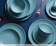 Jogo de Pratos para Sobremesa Stoneware Stoneware Fiordes - Azul, Azul | WestwingNow