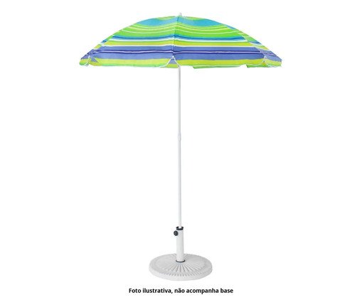 Guarda-Sol Caribe Verde e Azul - 180cm, Colorido | WestwingNow