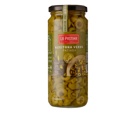 Azeitonas Esp Hojiblanca La Pastina Verde Fatiada