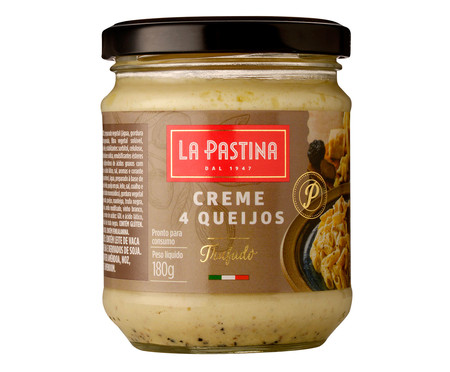 Molho Creme Quatro Queijos com Trufas La Pastina - 180G | Westwing