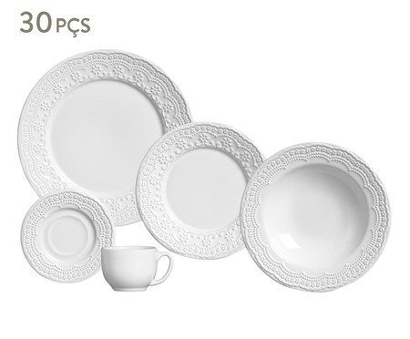 Jogo de Jantar Madeleine Branco I