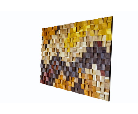 Quadro de Madeira 3D Stella Colorido - 115x70cm | WestwingNow