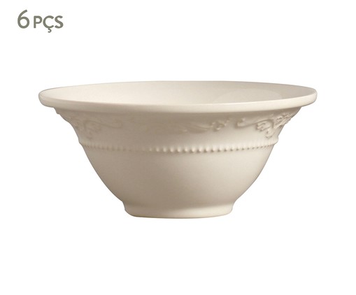 Jogo de Bowls Acanthus Cru, Branco | WestwingNow