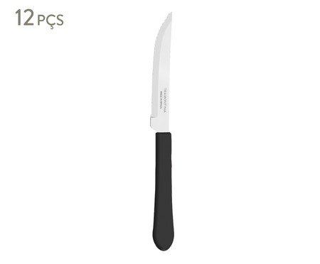 Jogo de Facas para Carne em Inox Leme Preta II | Westwing