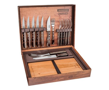 Jogo para Churrasco em Inox Polywoo Cas | Westwing