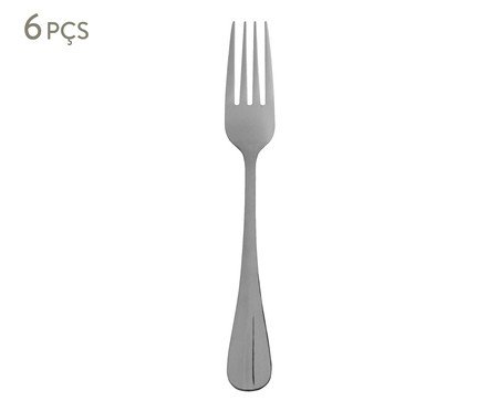 Jogo de Garfos em Inox Tuca - Prata | Westwing
