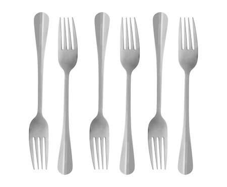 Jogo de Garfos em Inox Tuca - Prata | Westwing