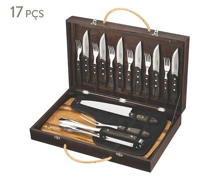 Jogo para Churrasco em Inox Pollywood Maxi | Westwing