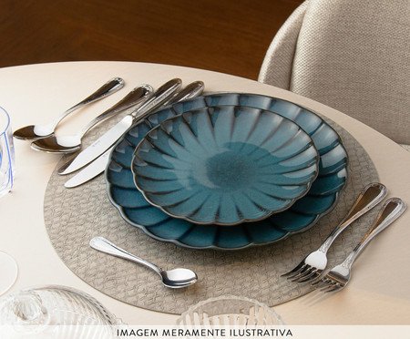 Jogo de Facas de Mesa em Inox com Cabo Oco Croisé | Westwing