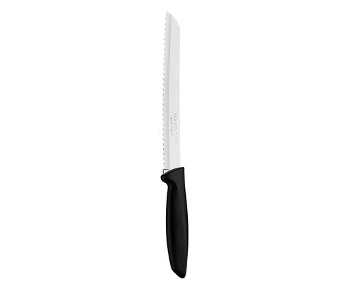 Faca para Pão em Inox Plenus Preta, Preto | WestwingNow