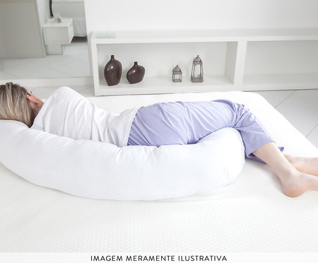 Travesseiro de Corpo Minhocão Gestantes - Branco | WestwingNow