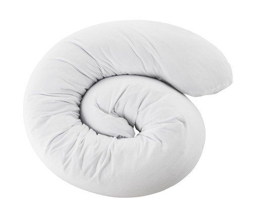 Travesseiro de Corpo Minhocão Gestantes Branco - 160X20cm, Branco, Marrom | WestwingNow