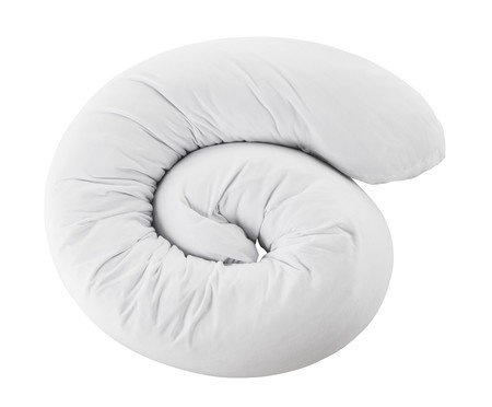 Travesseiro de Corpo Minhocão Gestantes Branco - 160X20cm