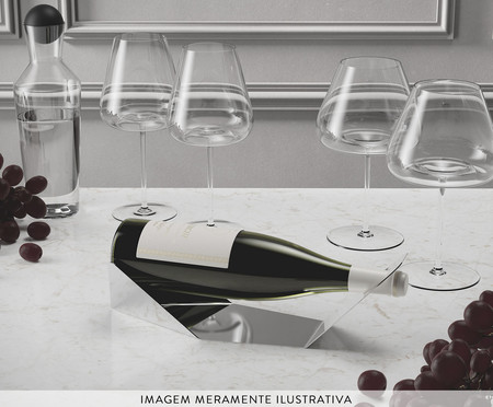 Porta Vinho em Inox Origami | WestwingNow