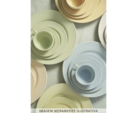 Jogo de Pratos Rasos Soft Yellow | Westwing