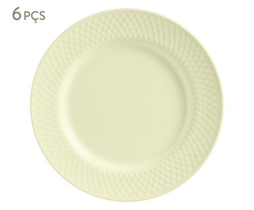 Jogo de Pratos para Sobremesa Soft Yellow, Bege | WestwingNow