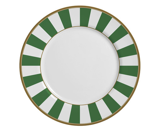 Sousplat Stripe Verde, Branco | WestwingNow