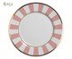 Jogo de Pratos de Sobremesa Pink Strip, Rosa | WestwingNow