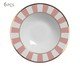 Jogo de Pratos Fundos Pink Strip, Rosa | WestwingNow