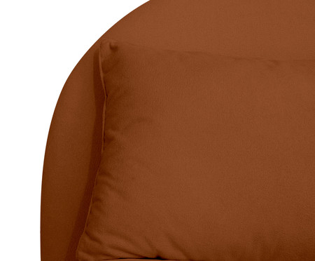 Cabeceira Com Almofadão Pillow Em Boucle Hill Terracota | WestwingNow