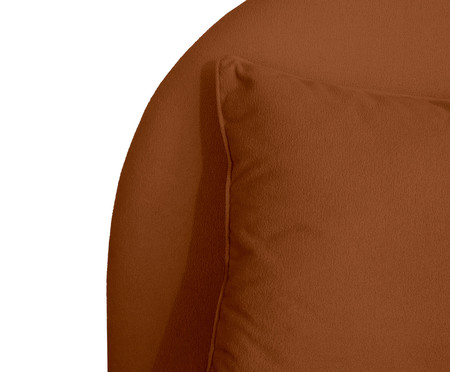 Cabeceira Com Almofadão Pillow Em Boucle Hill Terracota | WestwingNow