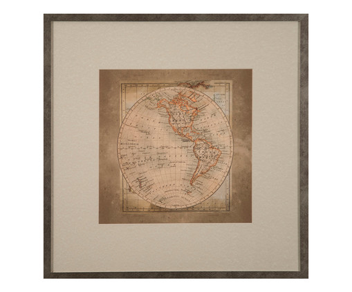 Quadro Mapa Mundi Ii, Colorido | WestwingNow