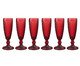 Jogo de Taças para Champanhe Diamond Vermelho I, Vermelho | WestwingNow