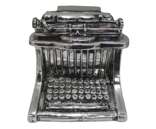 Adorno Typewriter, Prata ou Metálico | WestwingNow